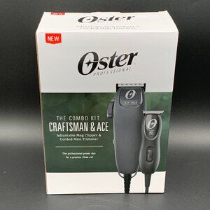 Oster Professional Combo Kit Craftsman & Ace Adjustable Mag Clipper Mini Trimmer